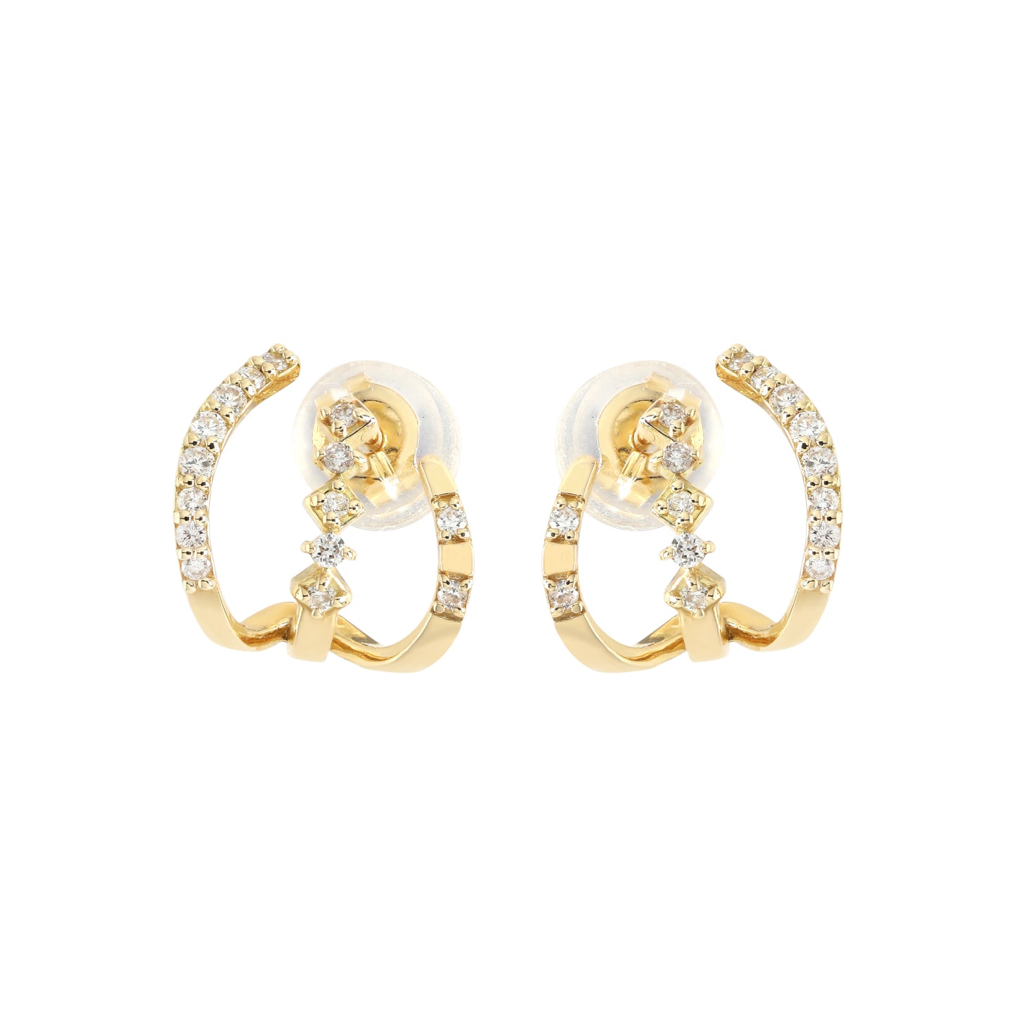 Golden Arc Ear Cuffs