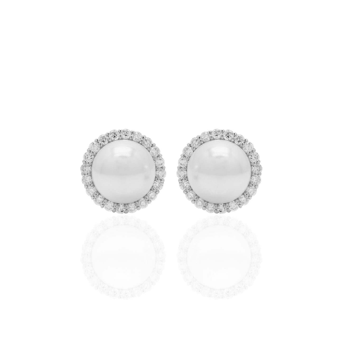Platinum Akoya Pearl Studs
