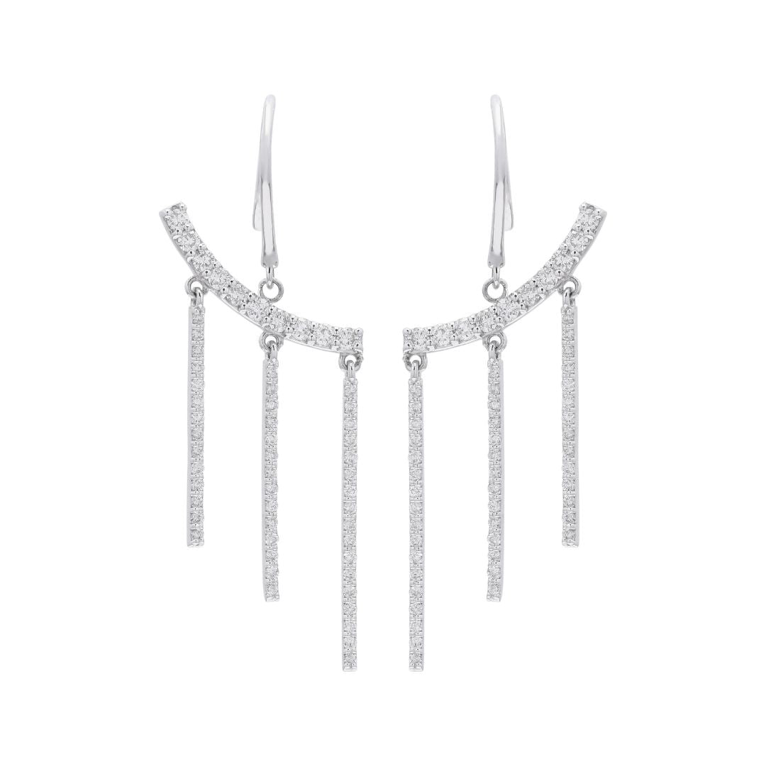 Experience the serene elegance and timeless beauty of the Waterfall Earrings.