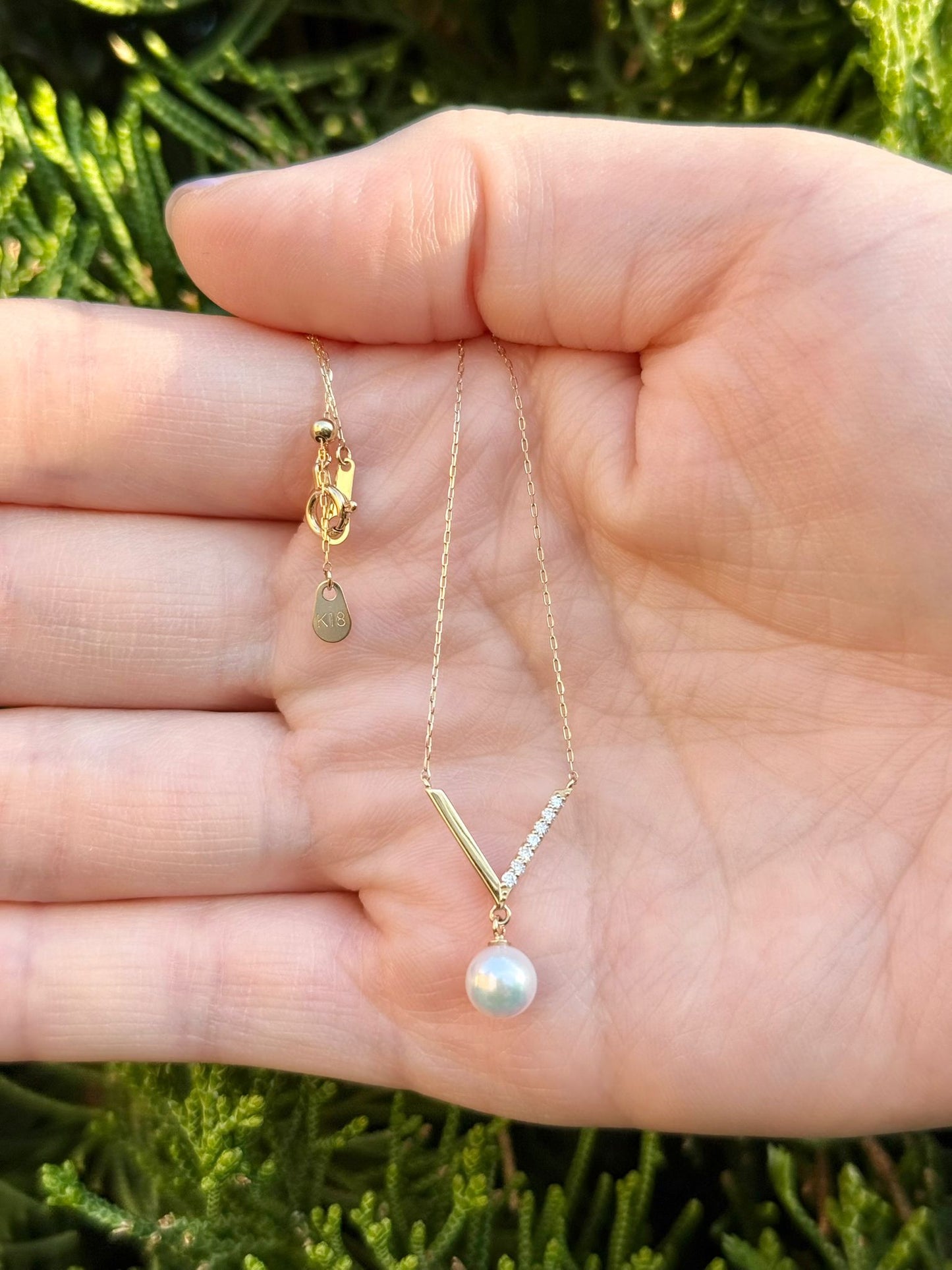 Pearl Drop V Pendant