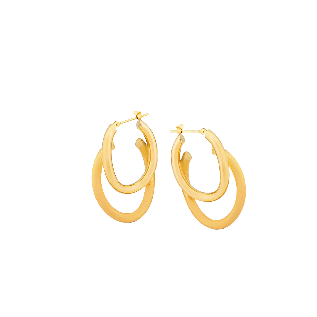 Double Oval Hoops