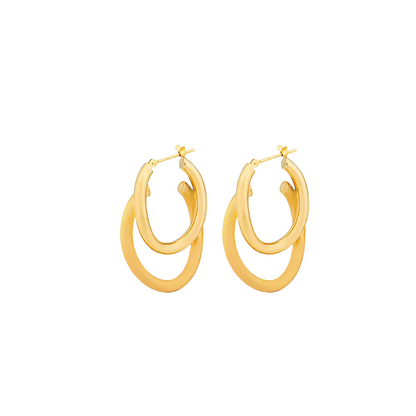 Double Oval Hoops