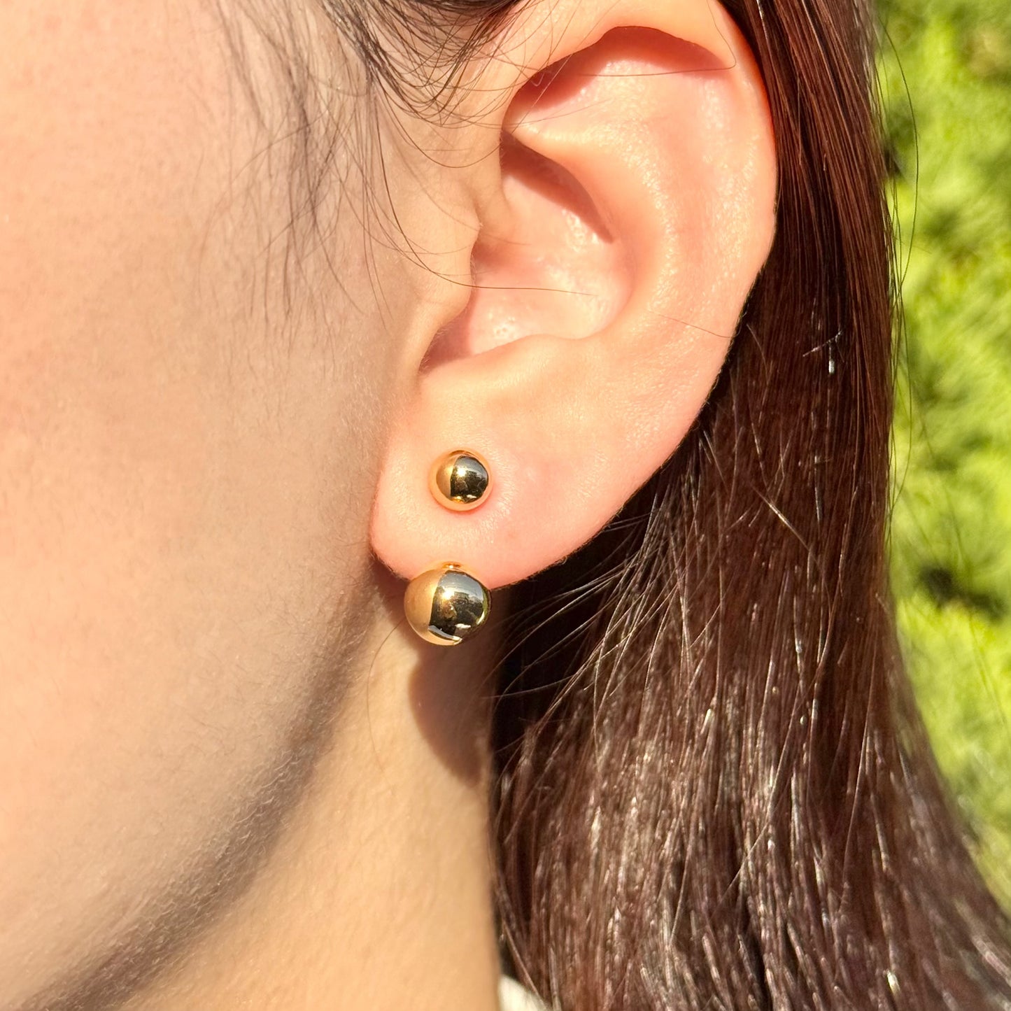 Round Jacket Earrings