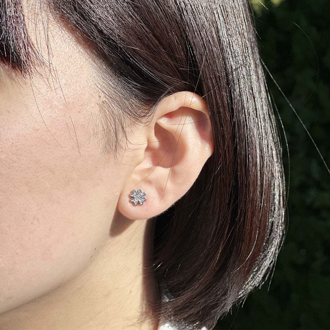 Clover Diamond Stud