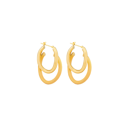 Double Oval Hoops