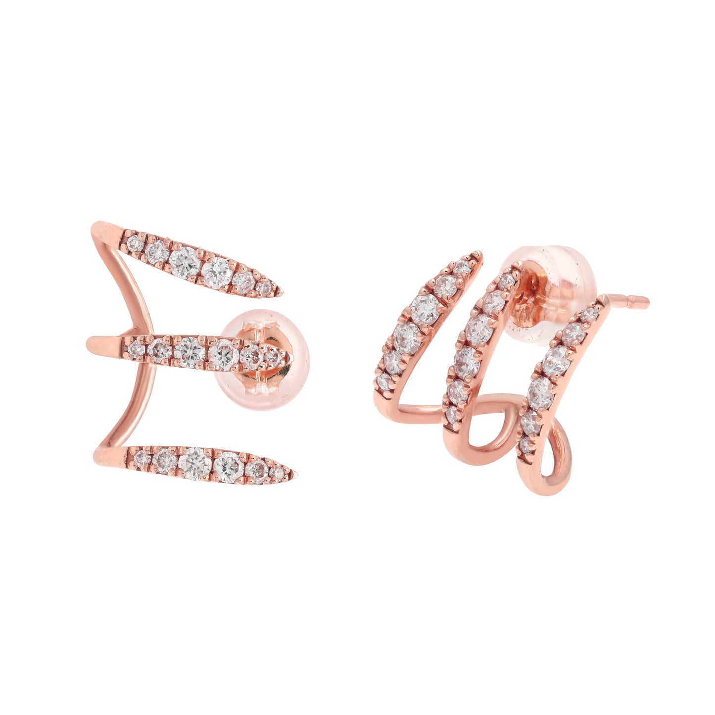 Triple Earcuff Rose Gold