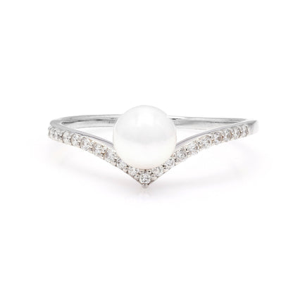 Floating Pearl Ring