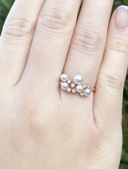 Blush Akoya Pearl Ring