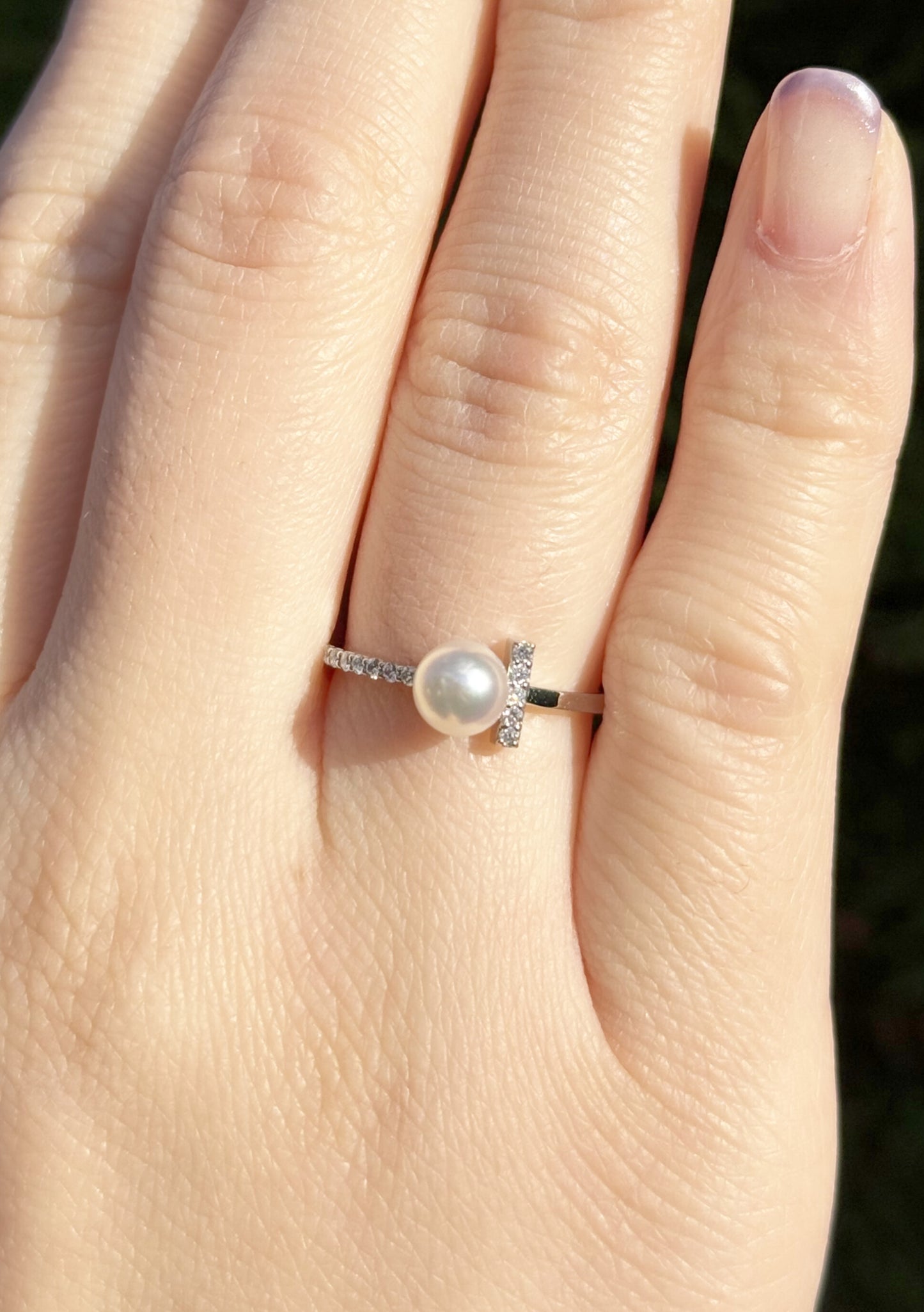 Number 10 Pearl Ring