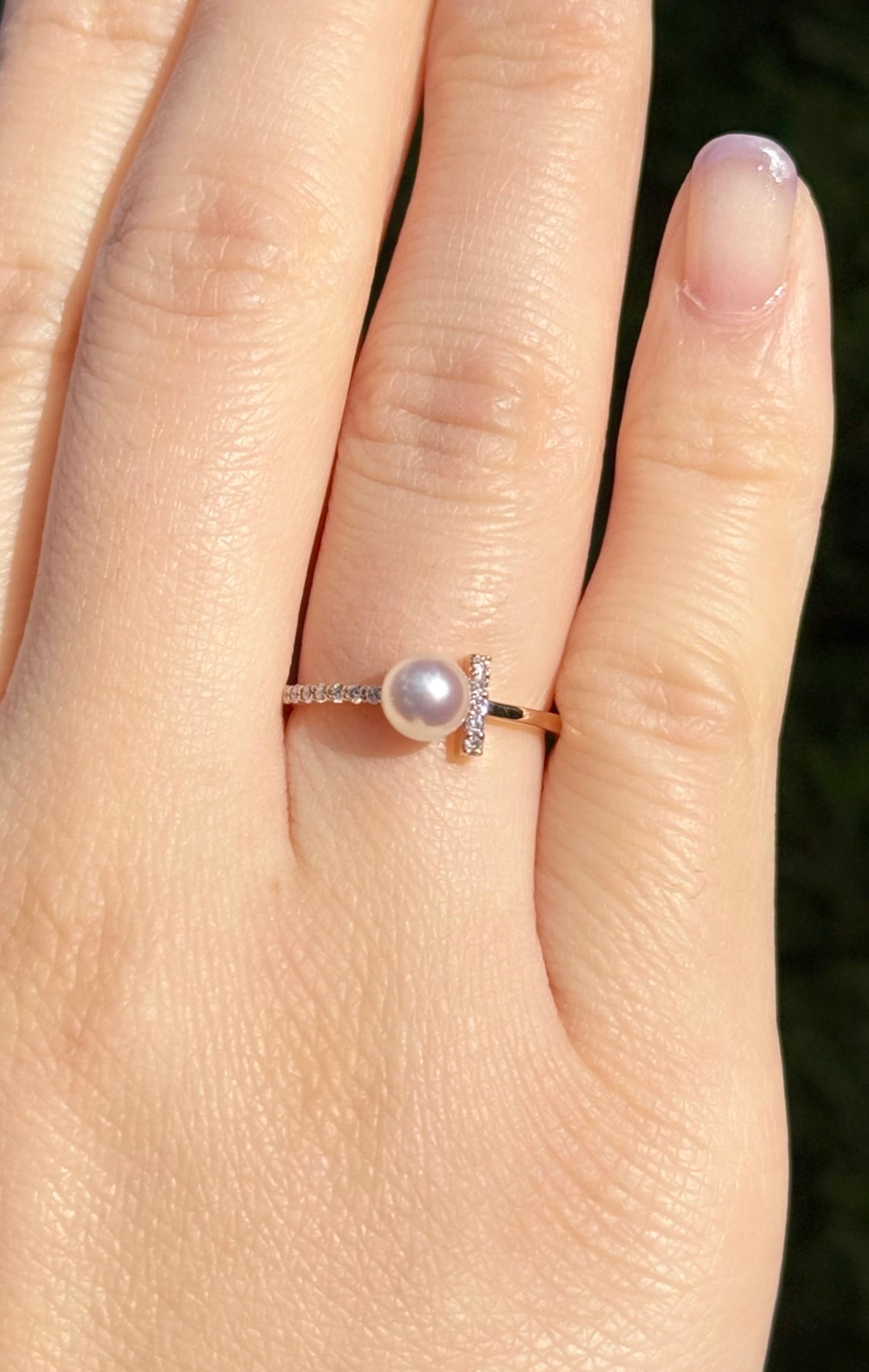 Number 10 Pearl Ring