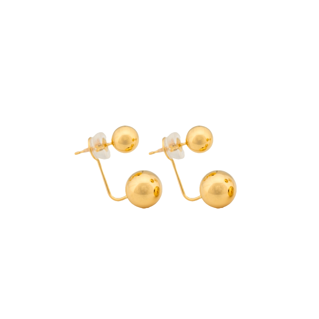 Round Jacket Earrings