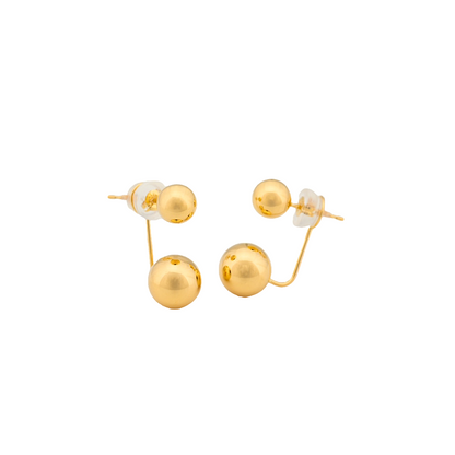 Round Jacket Earrings