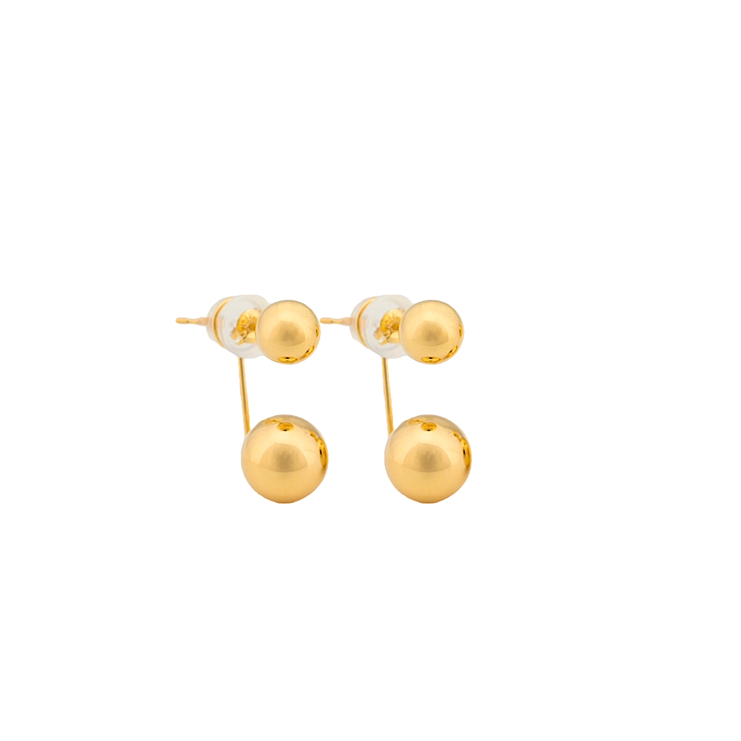 Round Jacket Earrings