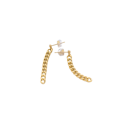 Curb Chain Drop Earrings