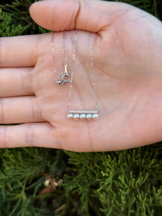 5 Pearl White Gold Pendant