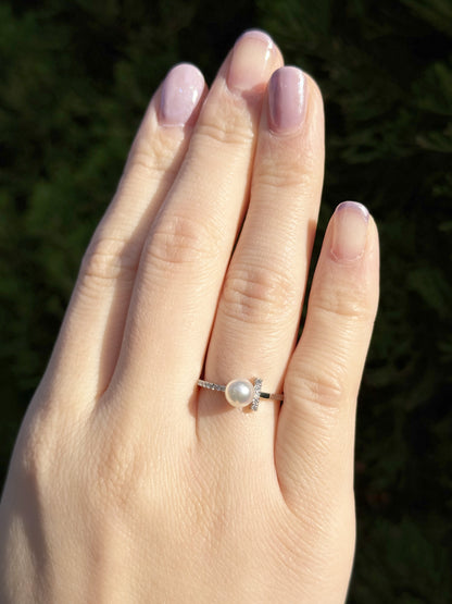 Number 10 Pearl Ring