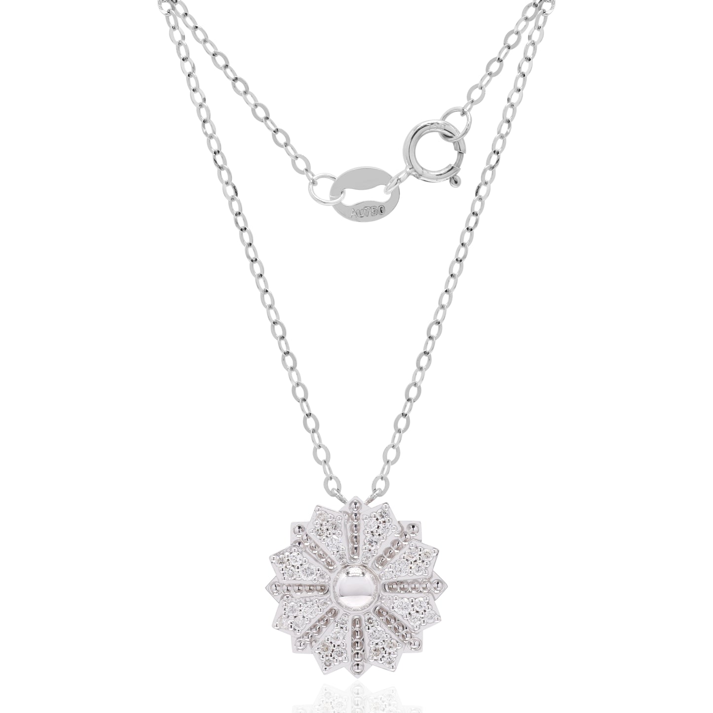 Snowflake Diamond Pendant