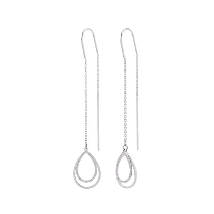 Pear Double Drop Earrings