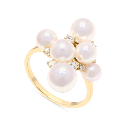 Golden Aura Pearl Ring