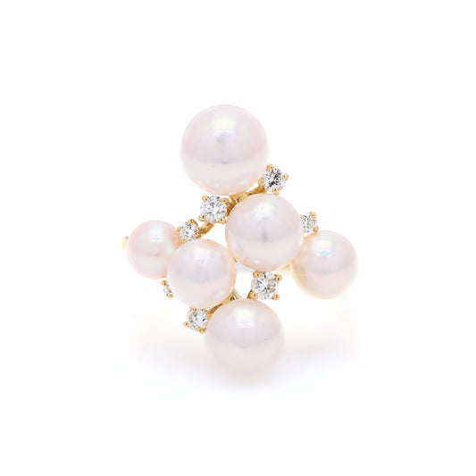 Golden Aura Pearl Ring