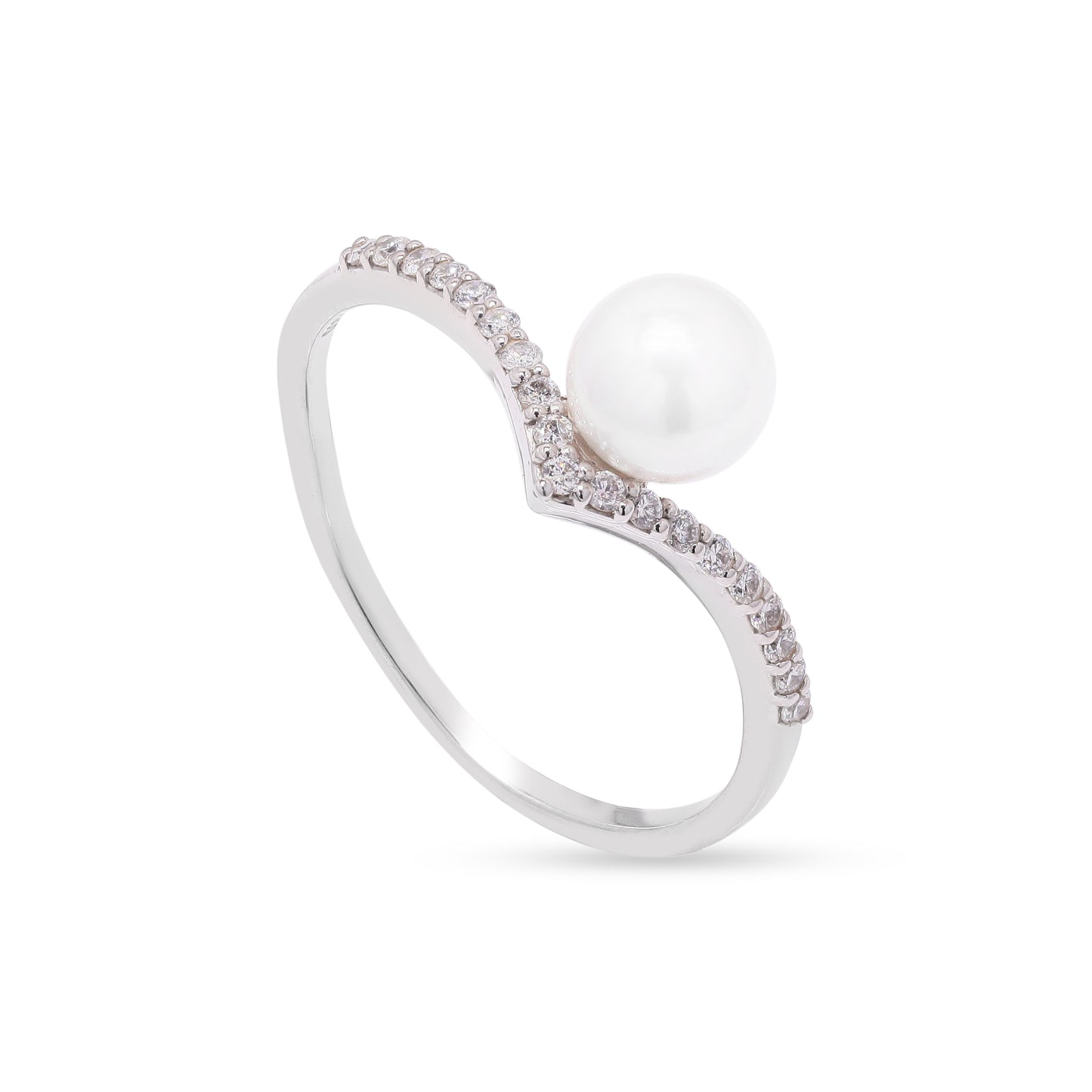 Floating Pearl Ring