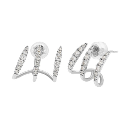 Triple Earcuffs White Gold