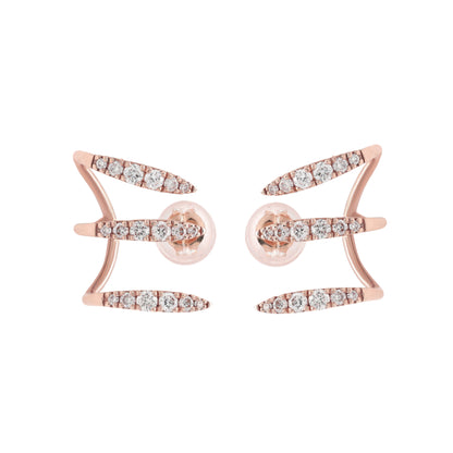 Triple Earcuff Rose Gold