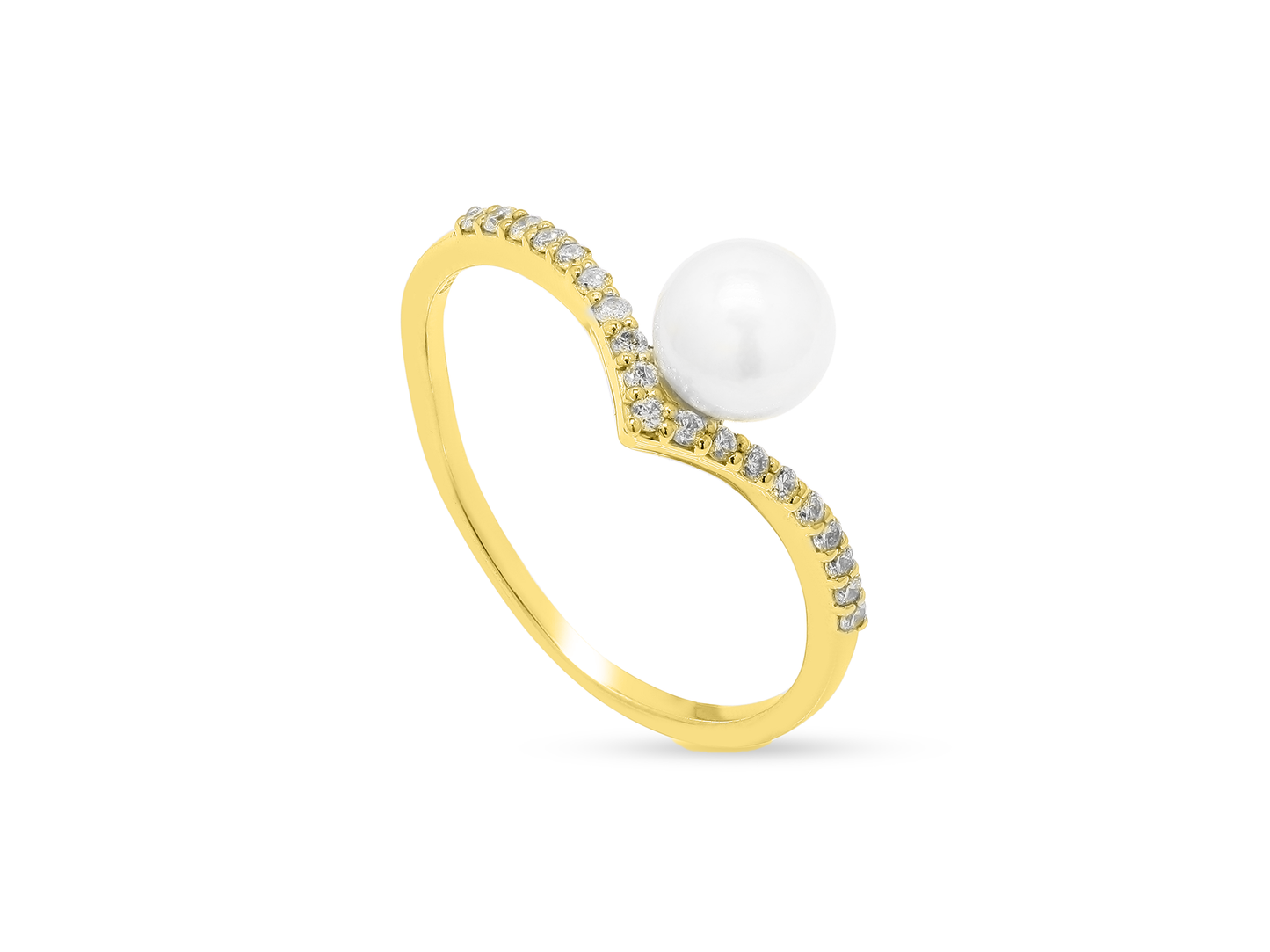 Floating Pearl Ring