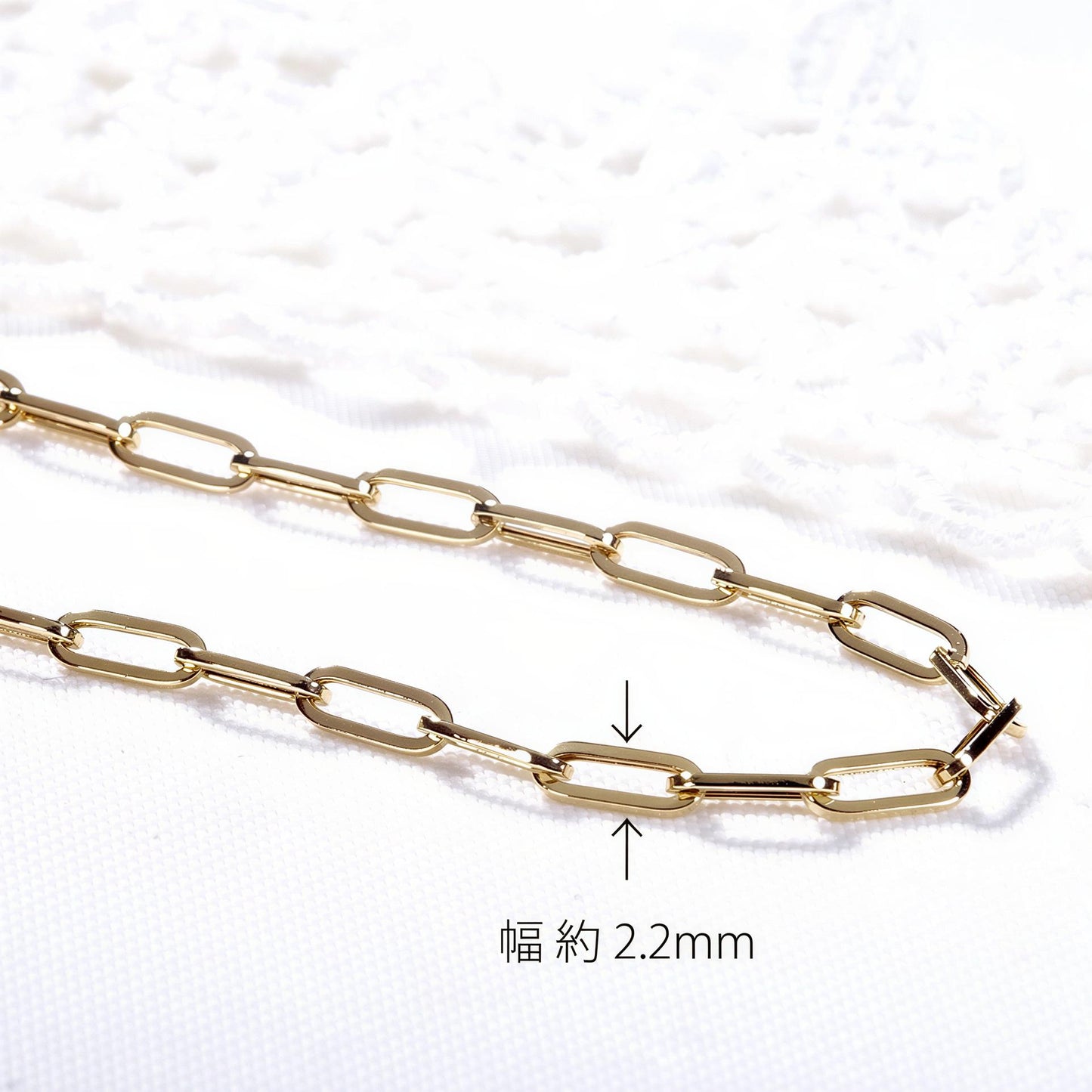 18K Paperclip Chain Bracelet, Minimalist Link Bracelet, No Plating or Coating, Stacking Bracelet for Women, Graduation Gift. Luxury Jewelry