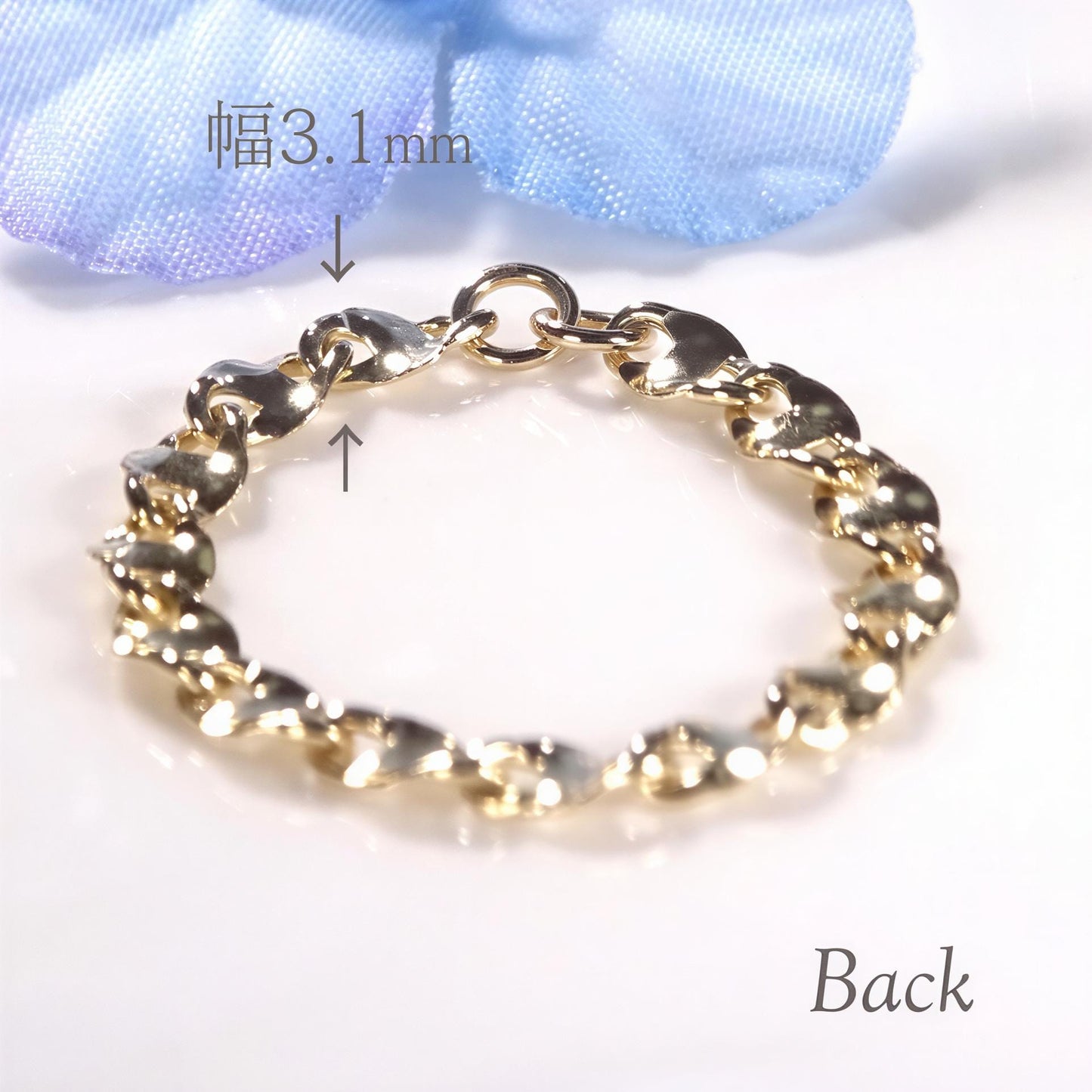 18K Solid Gold Chain Ring, No Plating or Coating. Twist Eclair Chain. Stackable Rings. Dainty Interlocking Link Ring. Minimal Luxury Ring