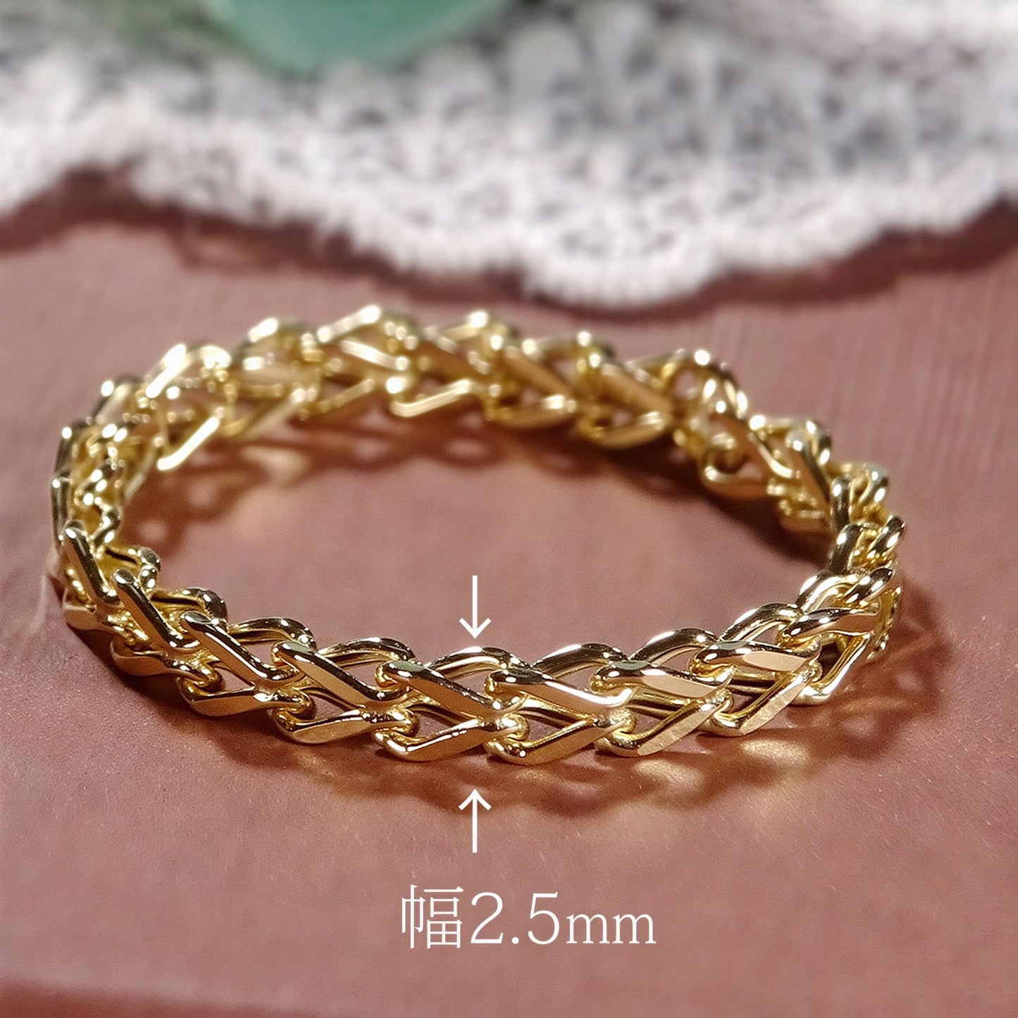 18K Yellow Gold Foxtail Chain Ring, No Plating or Coating, Dainty Stackable Gold Ring, Minimalist Jewelry Gift for Her. Luxury Ring for Wife