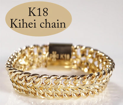 18K Gold Cuban Chain Ring, No Plating or Coating, Flexible Two Row Curb Chain Ring, Unisex Band. Stackable Ring. Luxury Rings for Her