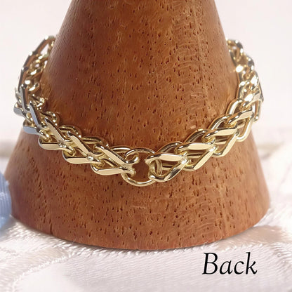18K Yellow Gold Foxtail Chain Ring, No Plating or Coating, Dainty Stackable Gold Ring, Minimalist Jewelry Gift for Her. Luxury Ring for Wife