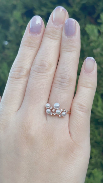 Blush Akoya Pearl Ring