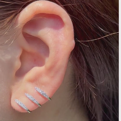 Triple Earcuffs White Gold