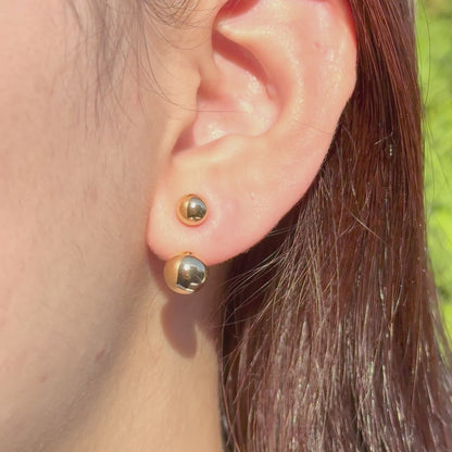 Round Jacket Earrings