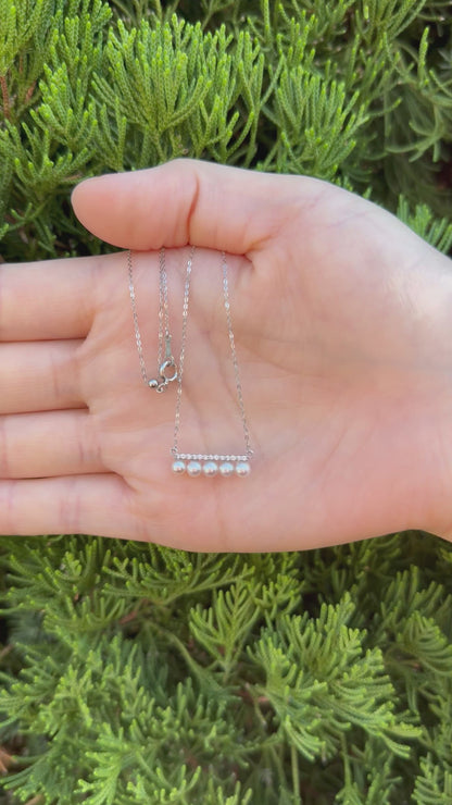 5 Pearl White Gold Pendant