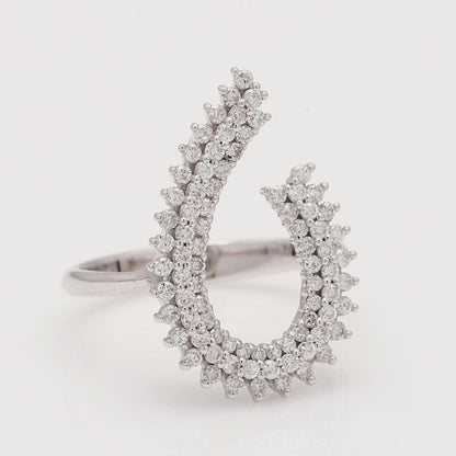 Infinity Pear Ring