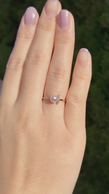 Number 10 Pearl Ring