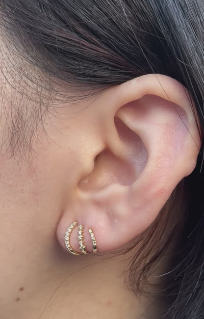 Golden Arc Ear Cuffs