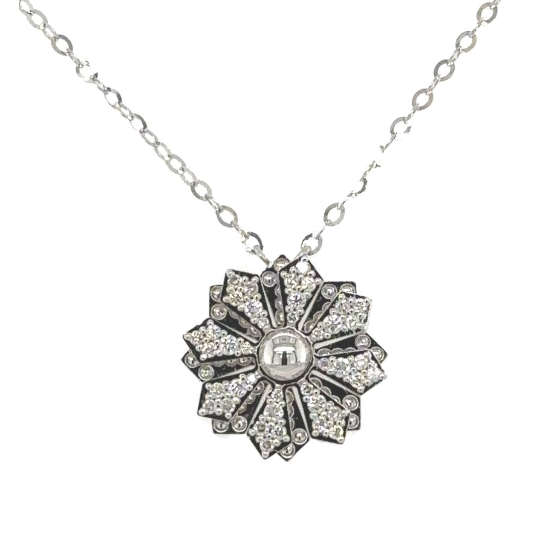 Snowflake Diamond Pendant